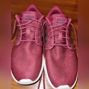 Adidas Burgundy Athletic Shoes
